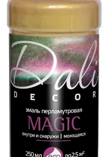 фото Эмаль Dali Decor Magic перламутровая, акриловая, золото, 0,25 л