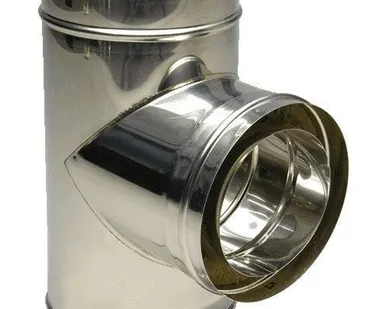 фото Сэндвич-тройник 135° (439/0,8мм + нерж.) Ф220х300