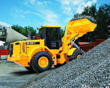 фото Дизельный погрузчик Hyundai Хендай HL-740-9S фронтальный ковш 2 м3