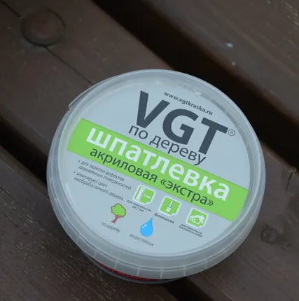 Фото №0 Шпаклевка по дереву ВГТ Экстра 0,3кг