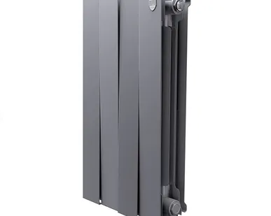 фото Дизайнерский радиатор биметаллический Royal Thermo Piano Forte 500/Silver Satin 500/4 секции, 0,72 кВт