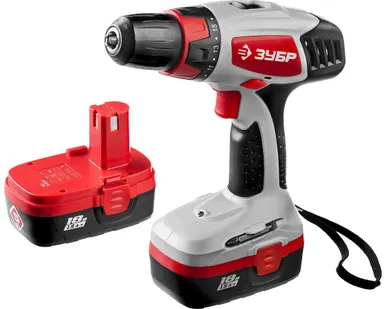 фото Шуруповерт аккумуляторный Зубр ЗДА-18-2 КИН