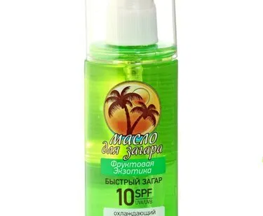 фото Масло для быстрого загара Флоресан Фруктовая экзотика SPF-10, 135мл