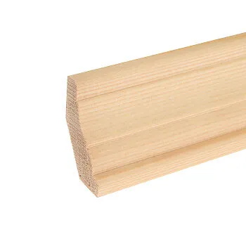 Фото №0 Плинтус 2.1-2.2 м, 60 мм, сращенный, бессучковый, разнобокий