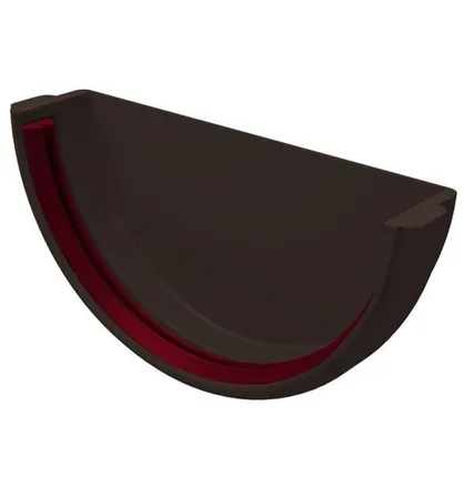 Фото №0 Заглушка желоба Классика 120 ПВХ Grand Line коричневая (RR32)