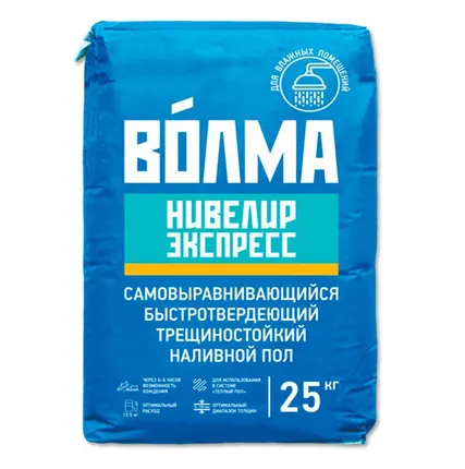 Фото №0 Ровнитель для пола самонивелирующийся Нивелир Экспресс Волма 25кг