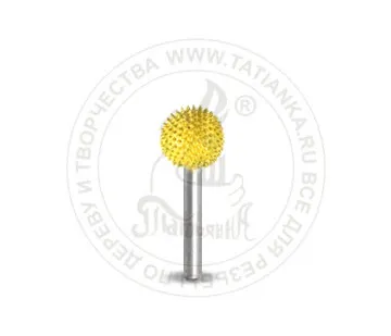 фото 3S38-40 - Сфера (шар), Ø хвостовика 3мм X Ø фрезы 9,52мм (fine)