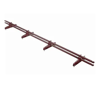 фото Снегозадержатель Borge мега-эконом, 3 м, 3 опоры, красный