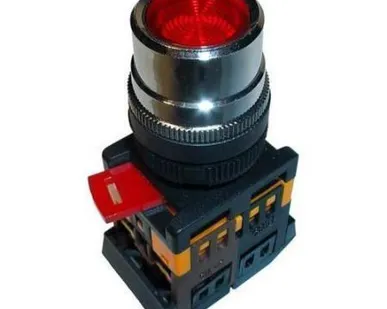 фото Кнопка LAY5-BS142 Грибок с ключом красная d22мм 1НО ИЭК