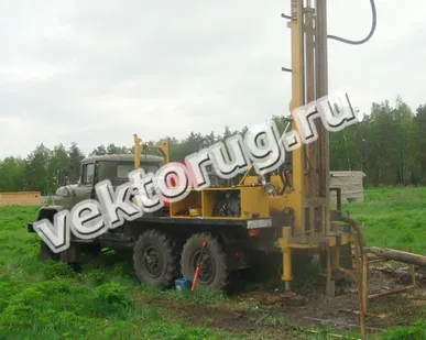 фото Услуги бурильно-крановой машины