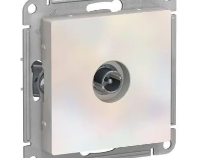фото Механизм розетки проходной TV AtlasDesign 4DB жемчуж. SchE ATN000492