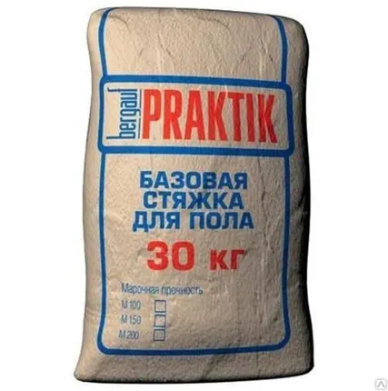 Фото №0 Стяжка для пола Bergauf Praktik базовая М-200 30 кг