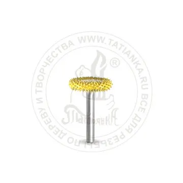 Фото №0 18RS58-40 - Колесо, Ø хвостовика 3,2мм, Ø фрезы X 15,87мм, L фрезы 4,76мм (fine/желтая)