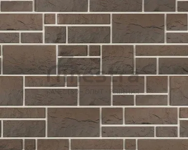фото Фасадная панель Docke Burg 1070x470 мм земляной