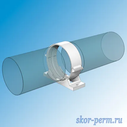 Фото №1 Кронштейн-соединитель с уплотнителем D160 ПВХ, ERA