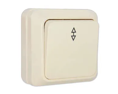 фото Выключатель проходной 1-кл. ОП Олимп 10А IP20 сл. кость UNIVersal Б-О0025