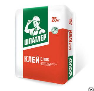фото ШПАТЛЕР Блок Клей для плит и блоков из ячеистого бетона