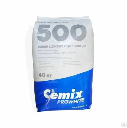 Фото №0 Цемент SINAYI WHITE, белый, М 600, мешок 50 кг