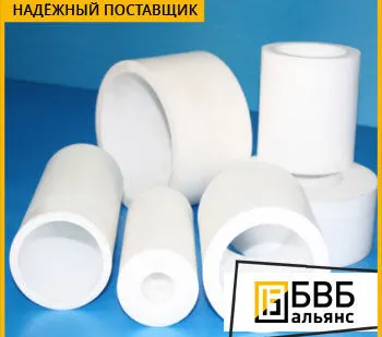 фото Фторопласт втулка белая 90х19-69 Ф4 ТУ 6-05-810-88