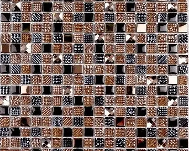 фото Мозаика BONAPARTE Crystal brown 300х300 стеклянная