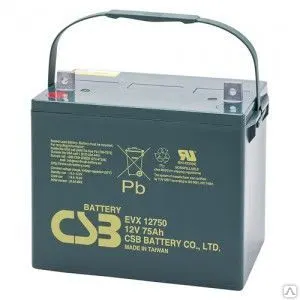 фото Аккумуляторная батарея CSB EVX12750 (12В 75Ач) (альтернативная энергетика)