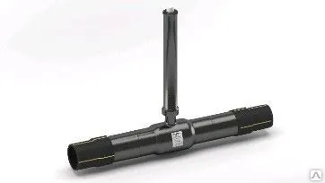 Фото №0 Кран шаровой К.Ш.Ц.П.GAS.100.016.П/П.02 ПЭ патрубки Н =1501-2000