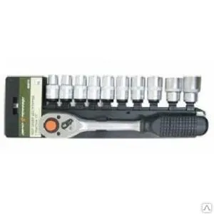 Фото №0 Набор шестигранных головок с трещоткой 3/8 11 предметов дт/20 дело техники