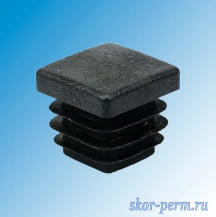 Фото №0 Заглушка пластиковая для трубы 30х30