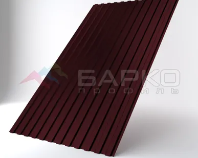 фото Профлист С-10 -1170 мм (1100 мм) 00000689/65 Коричнево-красный RAL 3011 Полиэстер 0.65