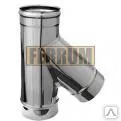 Фото №0 Дымоход 0.5 мм Тройник 135° 180 мм, нерж., Феррум