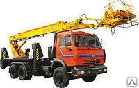 фото Автогидроподъемник АПТ-30 на шасси КАМАЗ-5350 (6х6)