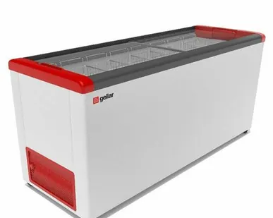 фото Морозилка Ларь Большой красный 600 л