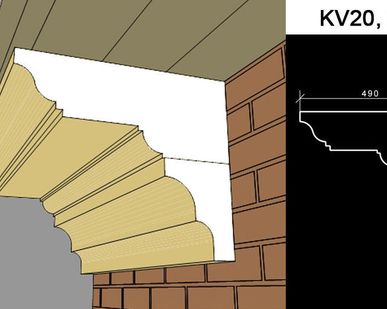 фото Венчающий карниз KV21