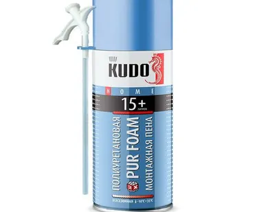 фото KUDO HOME 15+ Пена полиуретановая монтажная бытовая всесезонная 520 мл