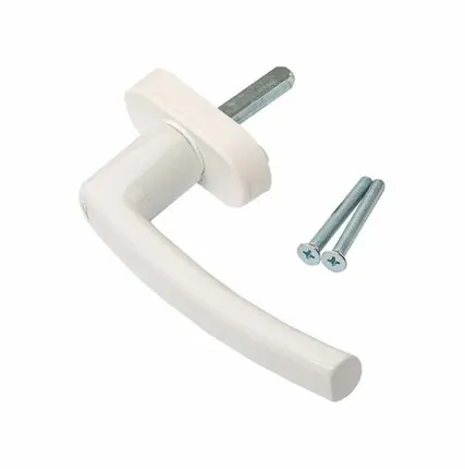 Фото №0 Ручка оконная Rotoline 37 мм, белый, с логотипом Roto, 2 винта