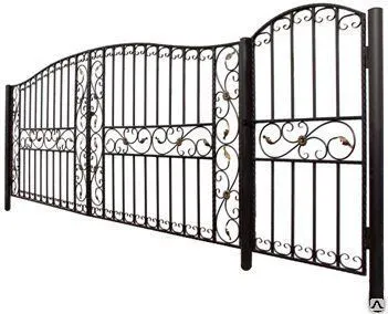 фото Ворота с калиткой &quot;Усадьба&quot; ( 4,0 м.)