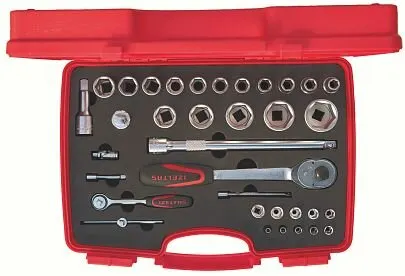 Фото №0 Набор торцевых головок 6-гранный 1/2" 10-32 мм 1/4" 4-13 мм, 35 предметов, IZELTAS, 1113001038, 13000000802