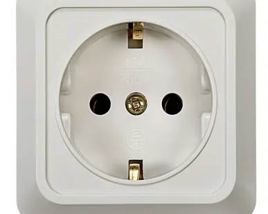 фото Розетка 1-м BOLLETO с заземл. накл. 7028 бел. ASD / IN HOME 4680005959792