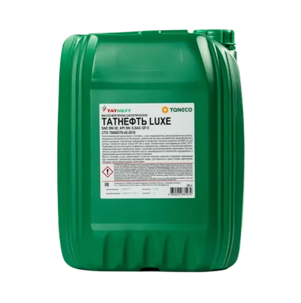 Фото №0 Масло моторное синтетическое Татнефть LUXE 0W-30 20 л 0W-30