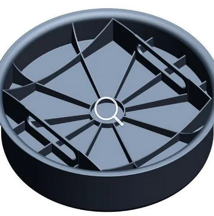 Фото №0 Крышка колодца 315мм с уплотнительным кольцом