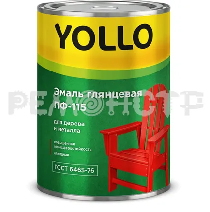 Фото №0 Эмаль ПФ-115  2,8кг  глянц зеленое яблоко YOLLO СТ (6/300) зз