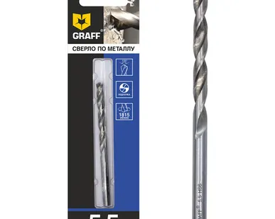 фото Сверло по металлу GRAFF, 5.5мм