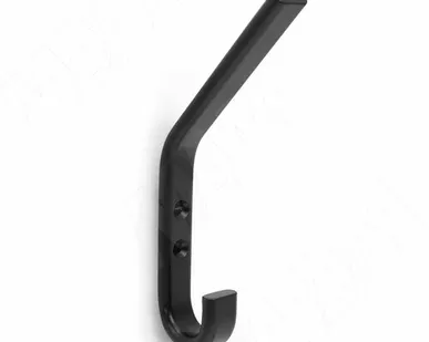 фото Крючок двухрожковый черный матовый (HK.02.BL)