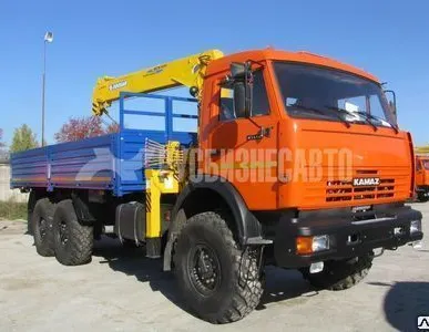 фото Ботовой с КМУ Камаз 43118-3090-46+SOOSAN SCS746L верх. упр. + борт сталь 6.