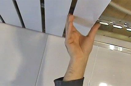 Фото №0 Монтаж потолка реечного