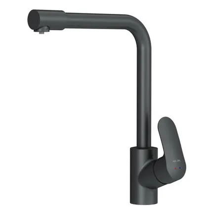 Фото №0 смеситель для кухни AM.PM Like канал для фильтра латунь черный матовый