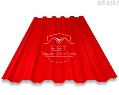 фото Профнастил НС-35х1000 Pe 0.5 | RAL 3003 Рубиново-красный