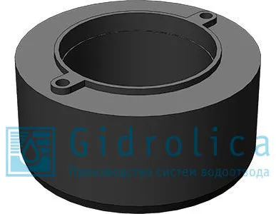 фото Переходник для лотка водоотводного Gidrolica Light, пластиковый