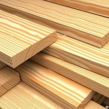 Фото №0 Доска обрезная хвойная 25х100х6000 мм 1 сорт естественной влажности