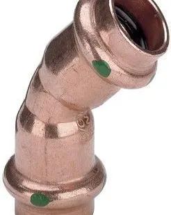 фото Угол пресс 12 45' однораструбный медь Profipress SC-Contur